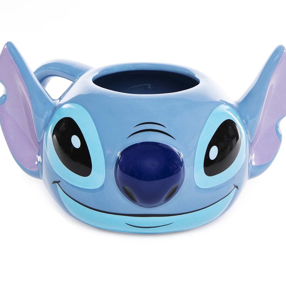 Disney Stitch Mug Embossed Hand Painted‎ Mug 6.7in